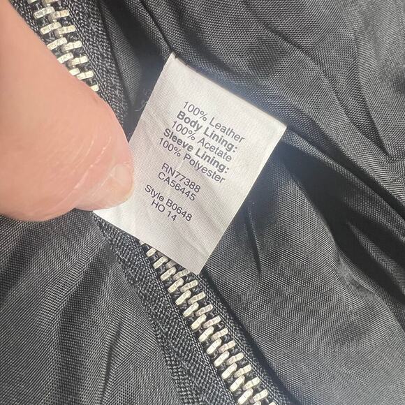 Madewell Ultimate Leather Motorcycle Jacket in True Black SZ XXS - Picture 14 of 14